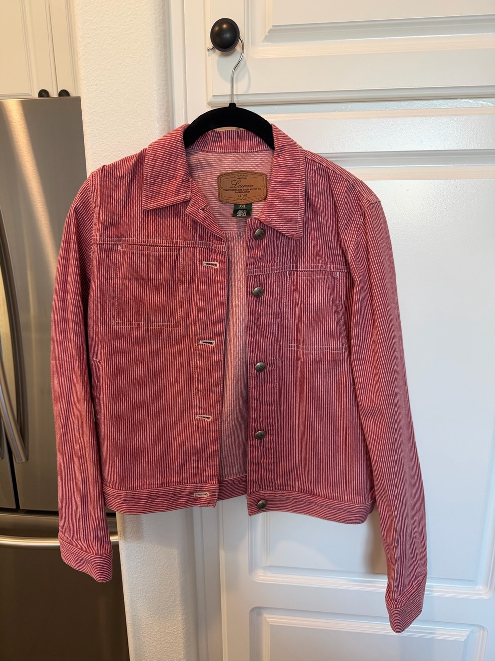 Vintage striped jean jacket - Lauren by Ralph Lauren